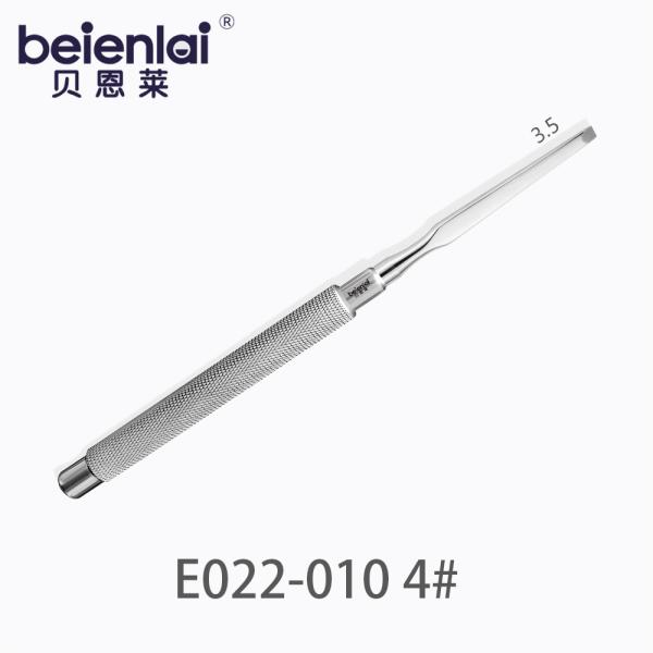 Benlai Dental Bone Chisel E022-010 SXD 4#, Single 3.5 Medium Flat Tip, φ9.5 Solid Handle